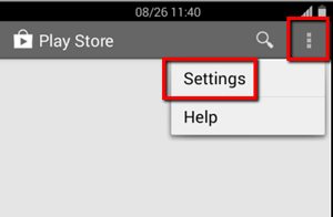 Google Play Settings