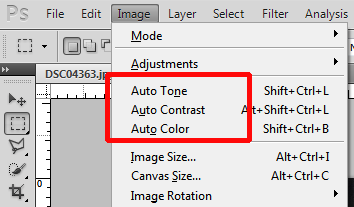 Auto Tone, Auto Contrast, and Auto Color in Photoshop